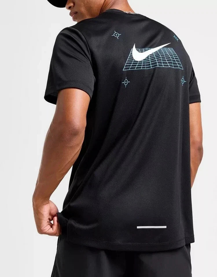 Nike Black Miler Mens T Shirt