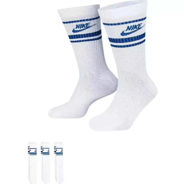 Nike White Blue Unisex Socks