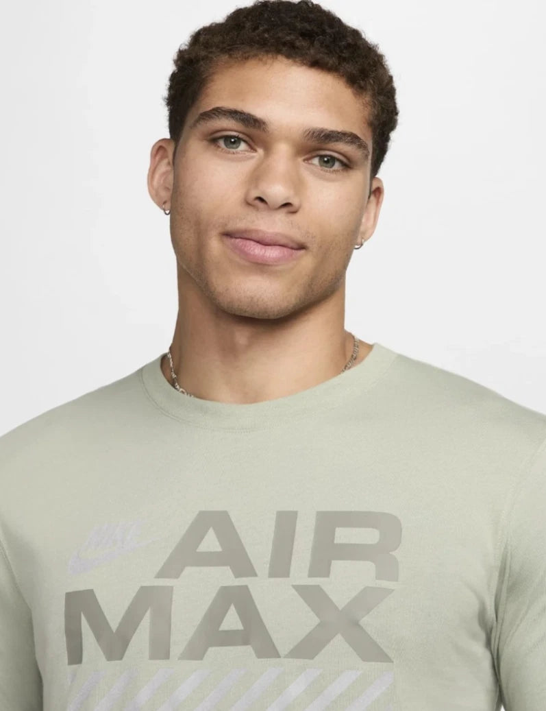 Nike Air Max Men's Green Barcode T Shirt