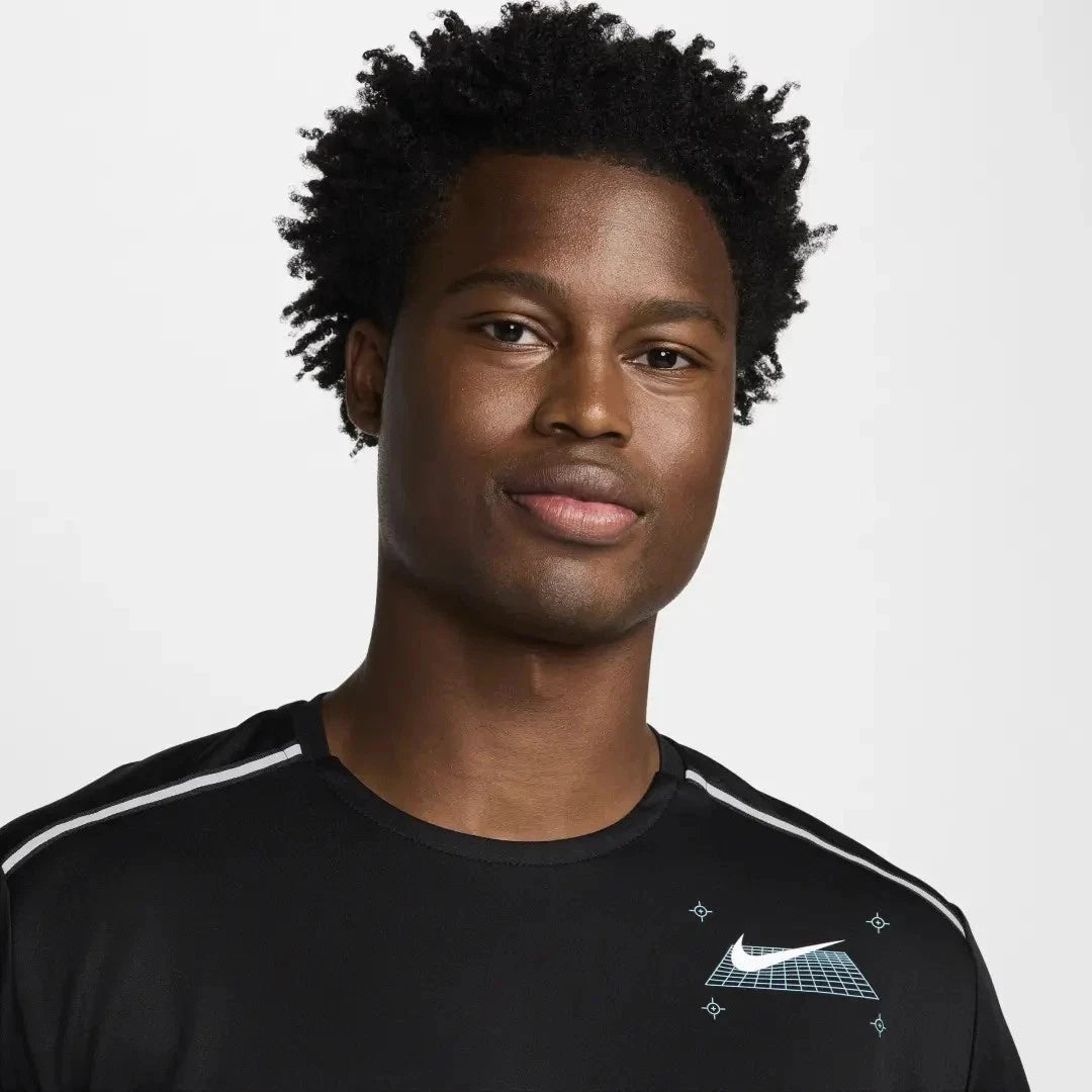 Nike Black Miler Mens T Shirt