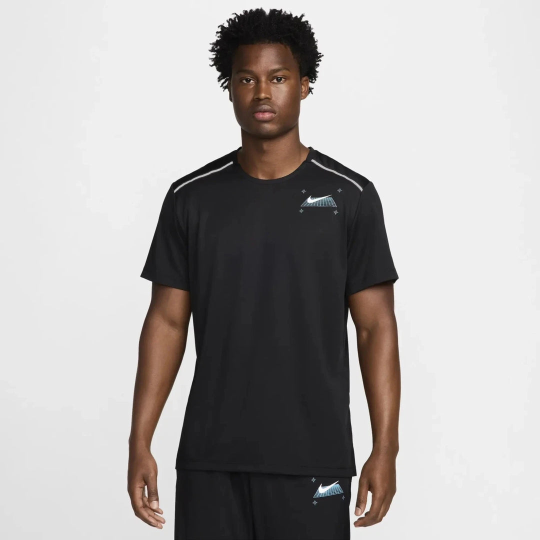 Nike Black Miler Mens T Shirt