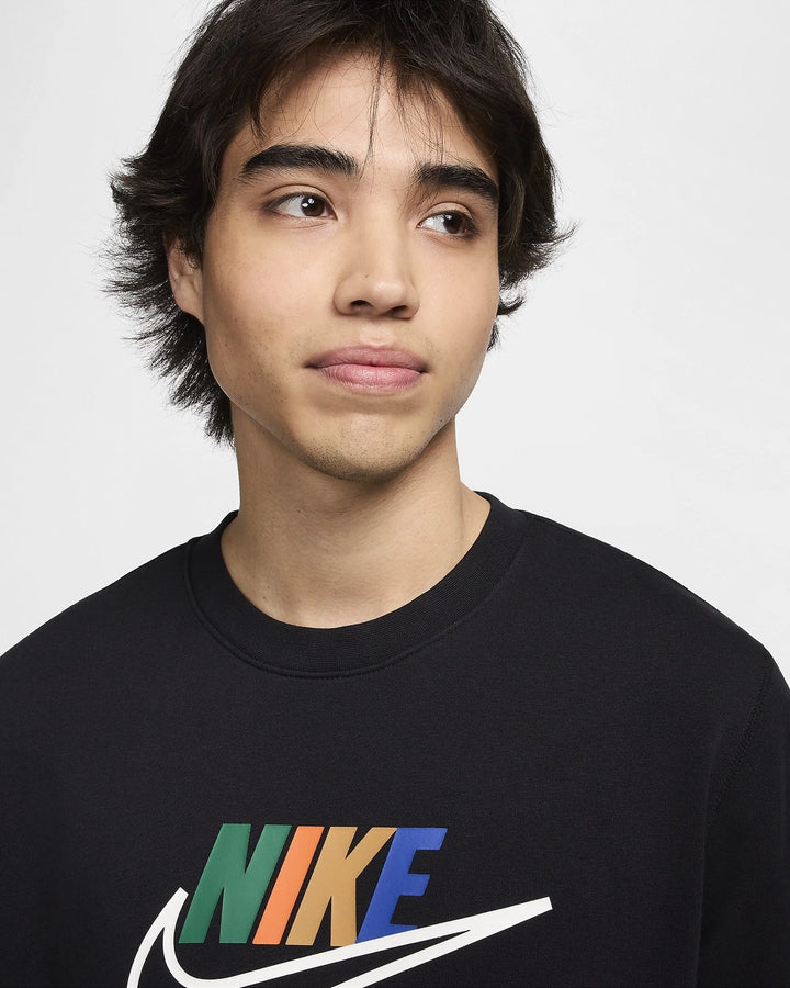 Nike Men's Black Crew Neck Athletic Club Sweatshirt
