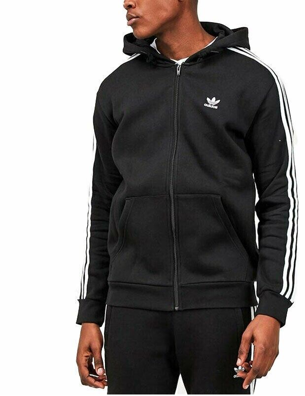 Adidas Men's Black 3-Stripe Tracksuit