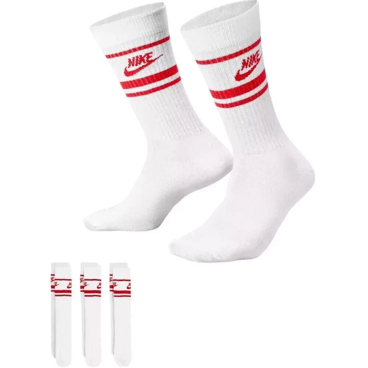 Nike White Red Unisex Socks
