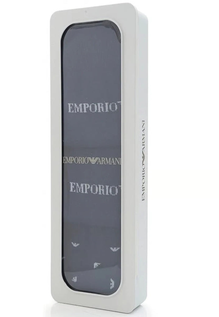 Emporio Armani Men's Navy 3-Pair Casual Socks